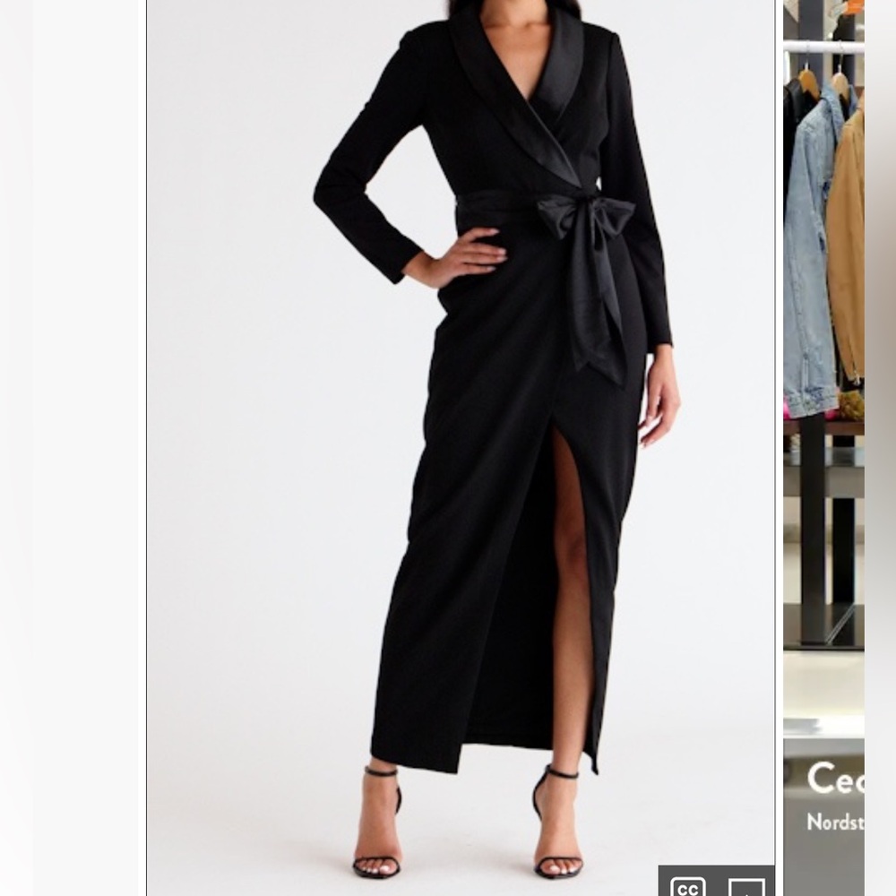 Black tuxedo gown